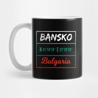 Coordenates Bulgaria Mug